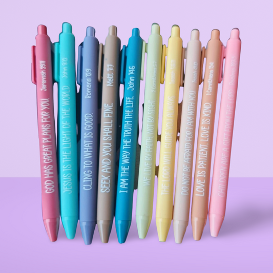 Scripture Click Pens Set (10 Pack)